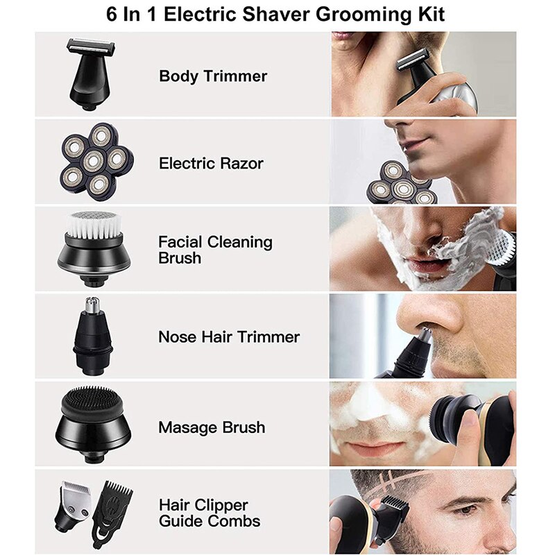 Men's Digital Display Rechargeable Shaver
