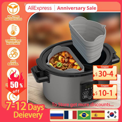 Silicone Slow Cooker Reusable Divider